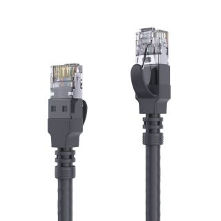 Premium Cat.6a Patchkabel, RJ45, S/FTP, LSZH ? 10,00m, schwarz