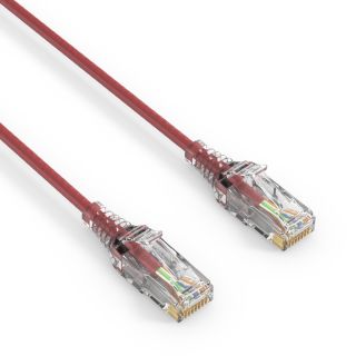 Premium Slim Cat.6 Patchkabel, RJ45, UTP, LSZH ? 1,50m, rot