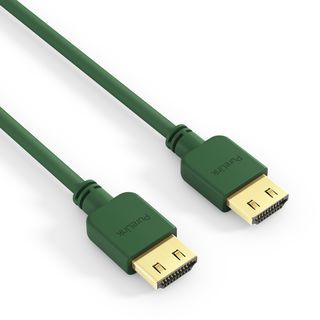SuperThin 4K High Speed HDMI Kabel mit Ethernet Kanal - 0,30m, grün