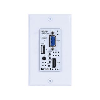 UHD+ HDMI/VGA over HDBaseT Wallplate Switcher - Cypress CH-2537TXWPUS