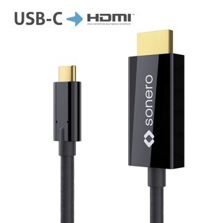 sonero USB-C auf HDMI Kabel - 2,00m - schwarz