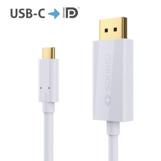 sonero USB-C auf DP Kabel - 1,00m - wei