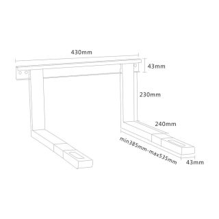 PureMounts Mikrowellen Halterung silber