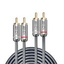 2m Dual Phono Audiokabel, Cromo Line