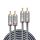 10m Dual Phono Audiokabel, Cromo Line