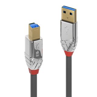 5m USB 3.0 Typ A an B Kabel, Cromo Line (Lindy 36664)