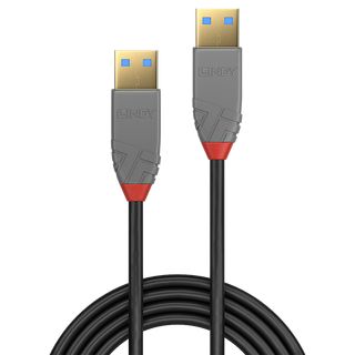 3m USB 3.0 Typ A Kabel, Anthra Line (Lindy 36753)