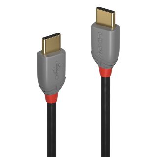 0.5m USB 2.0 Typ C Kabel , 60W PD, Anthra Line
