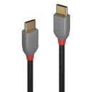 2m USB 2.0  Typ C Kabel, 60W PD, Anthra Line