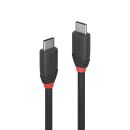1m USB 3.2  Typ C Kabel 20Gbit/s, 60W PD, Black Line