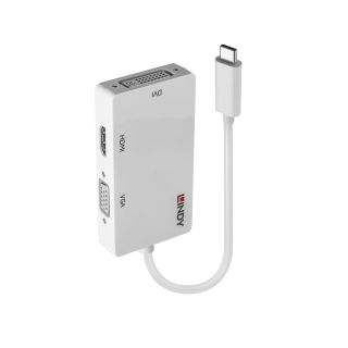 USB 3.1 Typ C Konverter auf 3 Displays (Lindy 43273)