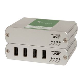 4-port USB 2.0 Ethernet LAN Extender System - Icron USB 2.0 Ranger 2304GE-LAN