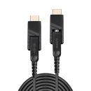 40m Fibre Optic Hybrid Micro-HDMI 4K60 Kabel mit...